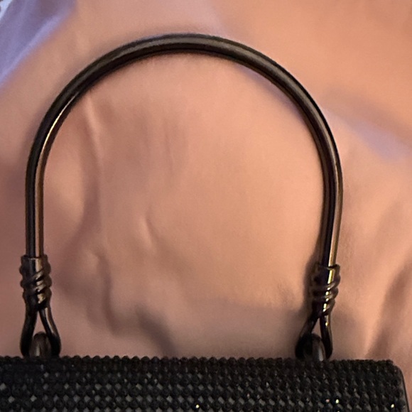 Badgley Mischka Black Beaded Crossbody Bag - Picture 2 of 6